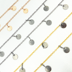 Load image into Gallery viewer, 302D. Disc Shape 6mm Dangle Wire Chain