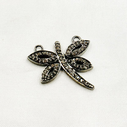 DC422. Diamond Silver Butterfly Connector