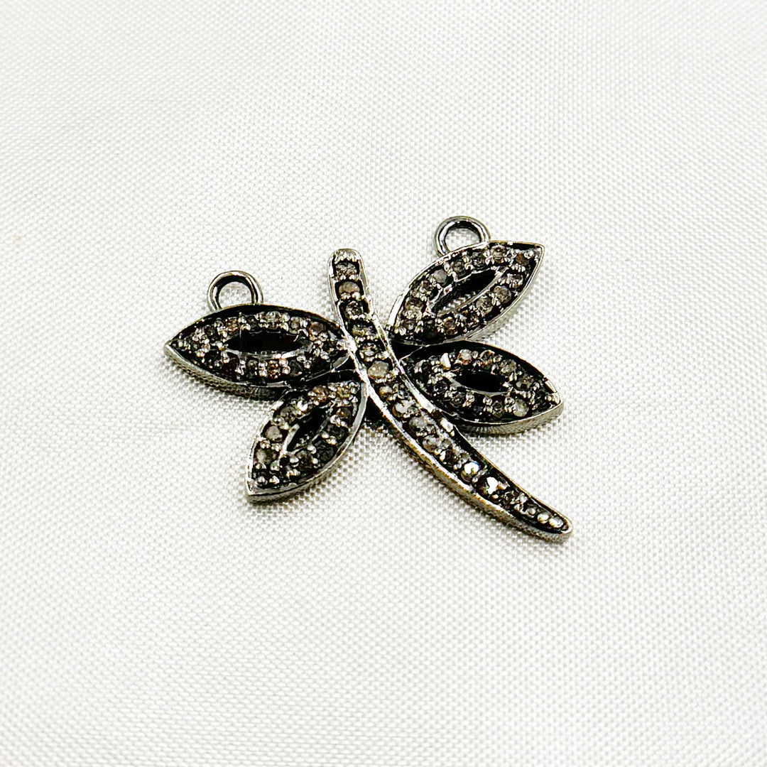 DC422. Diamond Silver Butterfly Connector