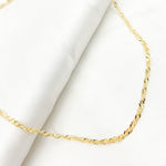 Load image into Gallery viewer, 040G2SLMSIT2N. 14K Solid Yellow Gold Wheat Necklace
