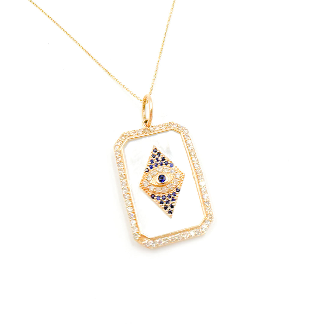 Shop Now Evil Eye Rectangle Pendant