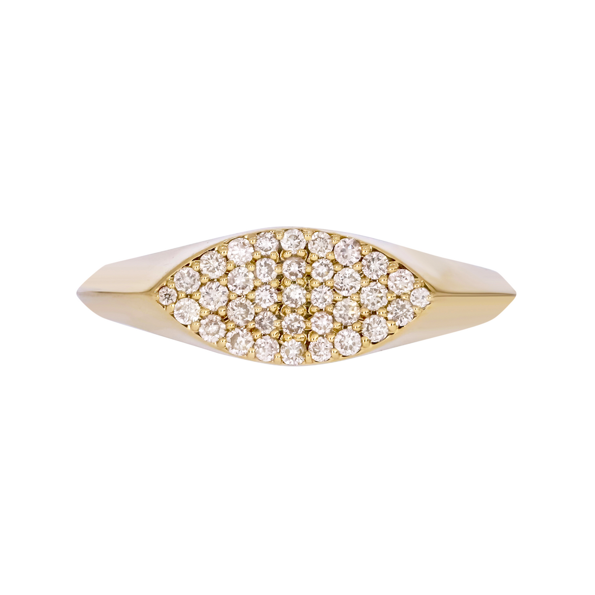 14K Solid Gold Diamond Ring.