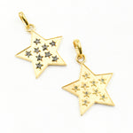 Load image into Gallery viewer, DP776. Diamond Sterling Silver Star Pendant
