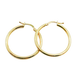 Load image into Gallery viewer, GER81. 14K Solid Gold Hoop Earrings
