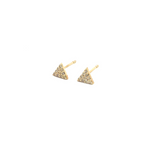 Load image into Gallery viewer, 14K Solid Gold and Diamonds Ray Earrings. GDT15
