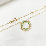 Load image into Gallery viewer, 14K Solid Gold Diamond and Gemstone Necklace. NT402348
