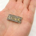 Load image into Gallery viewer, DC587. Diamond Sterling Silver Love Connector
