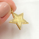 Load image into Gallery viewer, DP647. Diamond Sterling Silver Star Pendant
