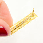 Load image into Gallery viewer, DC222. Diamond Sterling Silver Rectangle Pendant
