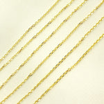 Load image into Gallery viewer, 050R01T5byFt. 14K Solid Gold Diamond Cut Cable Link Unfinished Chain
