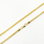 Load image into Gallery viewer, 060HVI2004000. 14K Yellow Gold Hollow Franco Chain