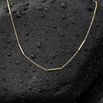 Load image into Gallery viewer, NKSET611. 14k Solid Yellow Gold Bars Link Necklace