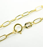 Load image into Gallery viewer, 14K Solid Gold Paperclip Necklace. 060KF5

