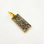 Load image into Gallery viewer, DC290. Diamond Sterling Silver Rectangle Charm
