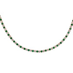 Load image into Gallery viewer, NFQ72599. 14K Solid Gold Diamond and Gemstone Fancy Necklace