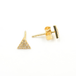 Load image into Gallery viewer, 14K Solid Gold and Diamonds Ray Earrings. GDT15
