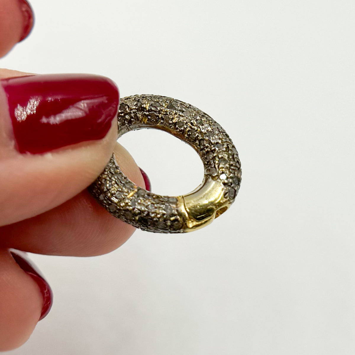 Sterling Silver Oval Hinge Clasps