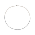 Load image into Gallery viewer, NFR71712. 14K Solid Gold Diamond Tennis Choker Necklace

