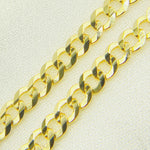 Load image into Gallery viewer, 14K Solid Yellow Gold Miami Flat Curb Chain. 080R13FG1T2A9L001
