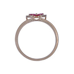 Load image into Gallery viewer, RFA19695RU. 14K Solid Gold Diamond and Ruby Ring