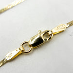 Load image into Gallery viewer, 14k Solid Yellow Gold Herringbone Chain