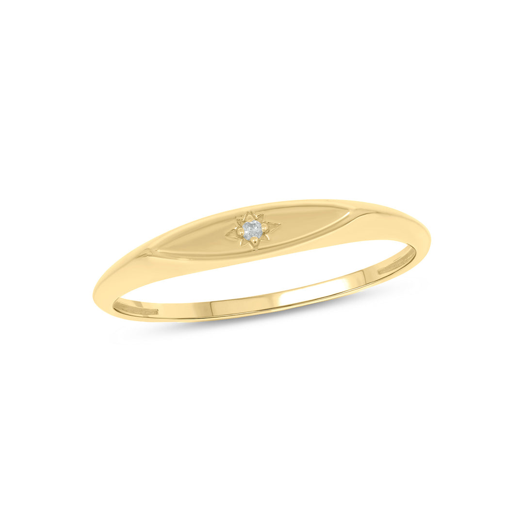 ZGG702. 14K Solid Gold Diamond Ring