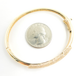 Load image into Gallery viewer, 14K Solid Gold Diamonds Bangle. KG86
