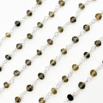Load image into Gallery viewer, AN7. Andalusite Sterling Silver Wire Chain
