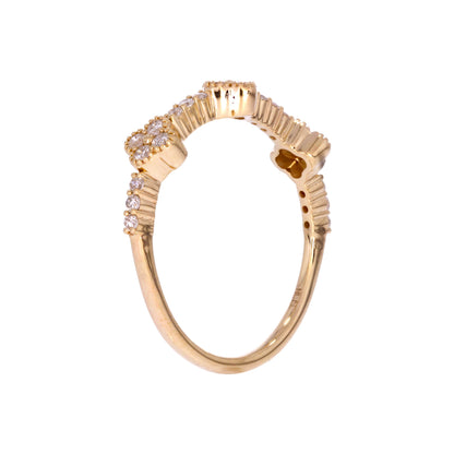 RAF02419. 14K Solid Gold Diamond Ring