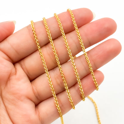 472GF. 14k Gold Filled Wheat Chain