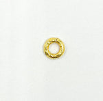 Load image into Gallery viewer, HJR8GP. 925 Sterling Silver Gold Plated 8mm Hammered Open Jump Ring
