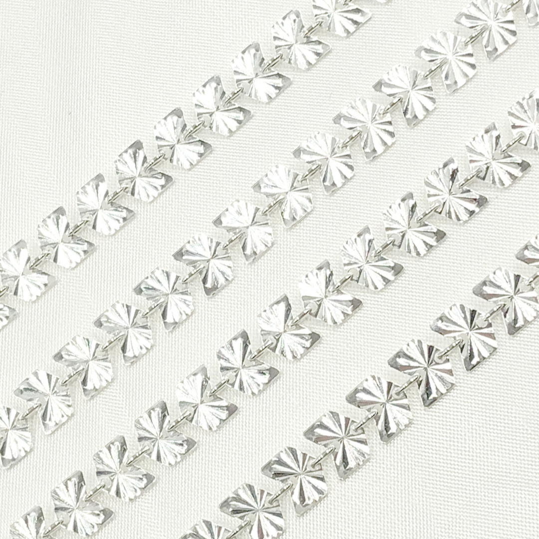 Sterling Silver Diamond Cut Arrows
