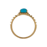 Load image into Gallery viewer, CR97178TQ7X5. 14K Solid Gold Diamond and Turquoise Ring