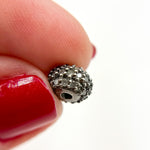 Load image into Gallery viewer, DC829. Diamond Sterling Silver Round Bead
