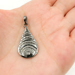 Load image into Gallery viewer, DP670. Diamond Sterling Silver Drop Pendant
