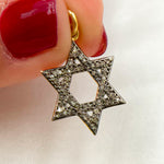 Load image into Gallery viewer, DC429. Diamond Silver Star of David Pendant
