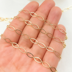 Load image into Gallery viewer, 790FGF. Gold-Filled Flat Oval Long and Short Link Chain
