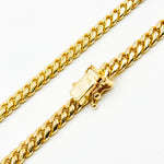Load image into Gallery viewer, 150R04GGA3BOX. 14K Solid Yellow Gold Flat Curb Link Necklace
