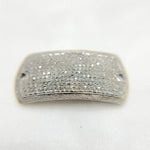 Load image into Gallery viewer, DC974. Diamond &amp; Sterling Silver Rectangle Connector
