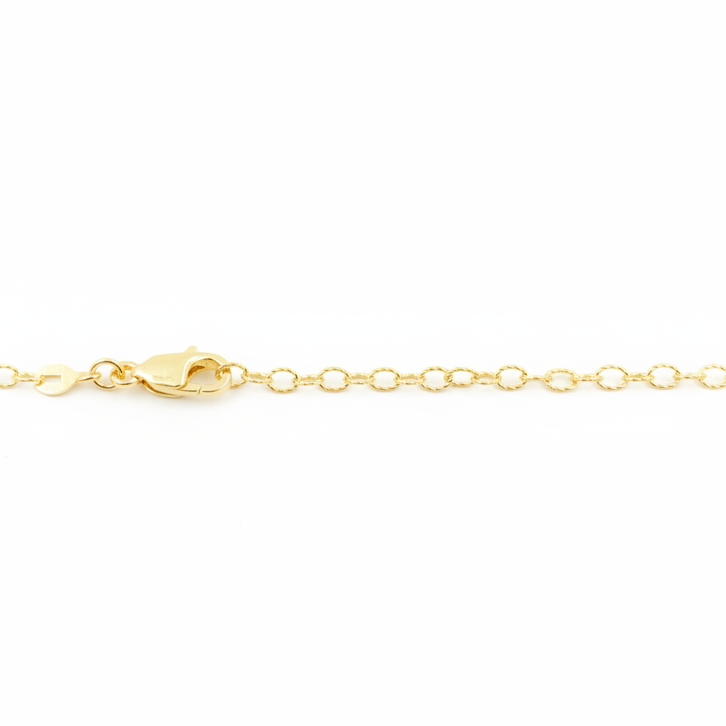 045O03. 14K Solid Gold Cable Chain