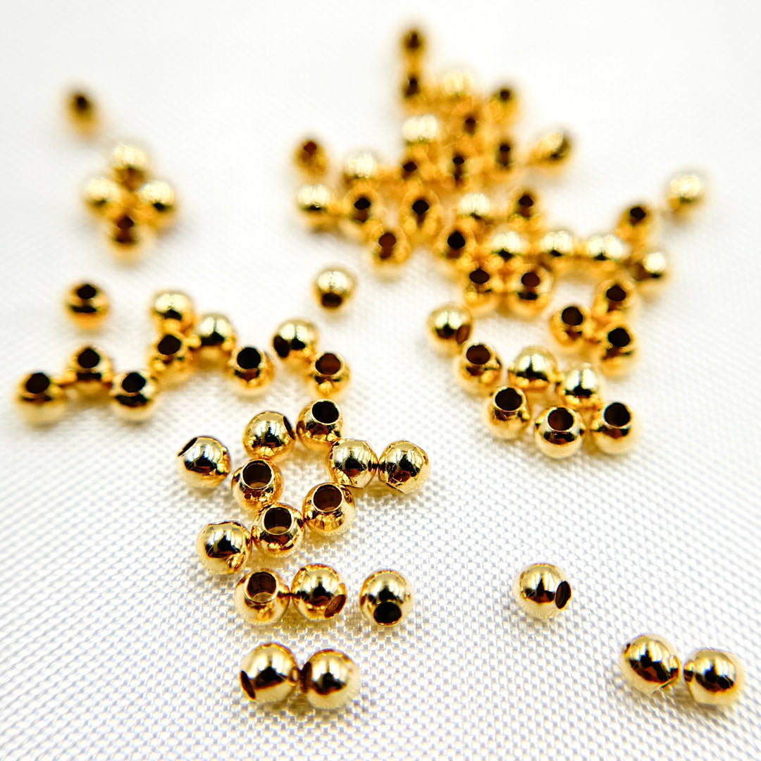 2925SB20H09. 14k Gold Filled Seamless Beads 2mm