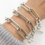 Load image into Gallery viewer, 554MTSS. Sterling Silver Smooth Paperclip Chain
