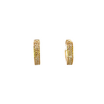 Load image into Gallery viewer, EHF56967. 14k Solid Gold Diamond Hexagon Hoops