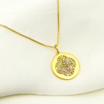 Load image into Gallery viewer, 14K Solid Gold Charm Flower Pendant with Diamonds. GDP197
