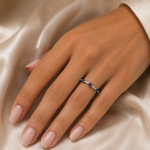 Load image into Gallery viewer, RAB02560. 14K Solid Gold Diamond and Gemstone Flower Ring