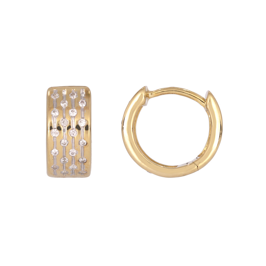 Diamond Huggies Earrings