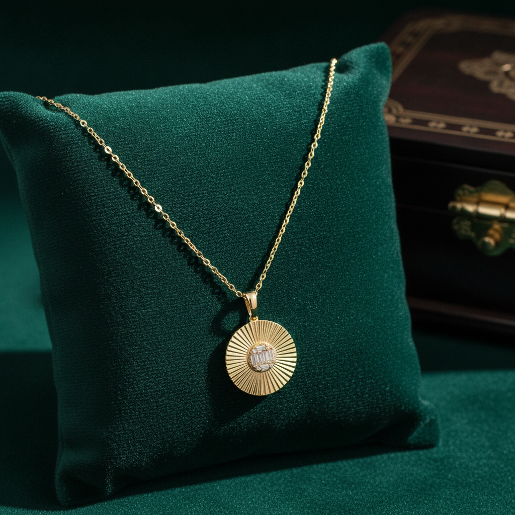 PFB33147. 14K Solid Gold Diamond Necklace