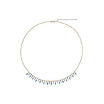 Load image into Gallery viewer, NFN71705. 14K Solid Gold Diamond and Gemstone Necklace