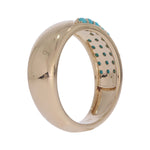 Load image into Gallery viewer, RAZ02826TQ. 14k Solid Gold Turquoise Fancy Ring