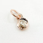 Load image into Gallery viewer, DC211. Sterling Silver Mini Round Charm with Polki Diamond
